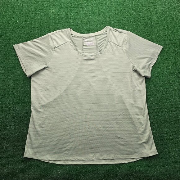 Xersion Tshirt Womens 0X Green‎ Short Sleeve Athletic Workout Gym Running - Picture 1 of 6